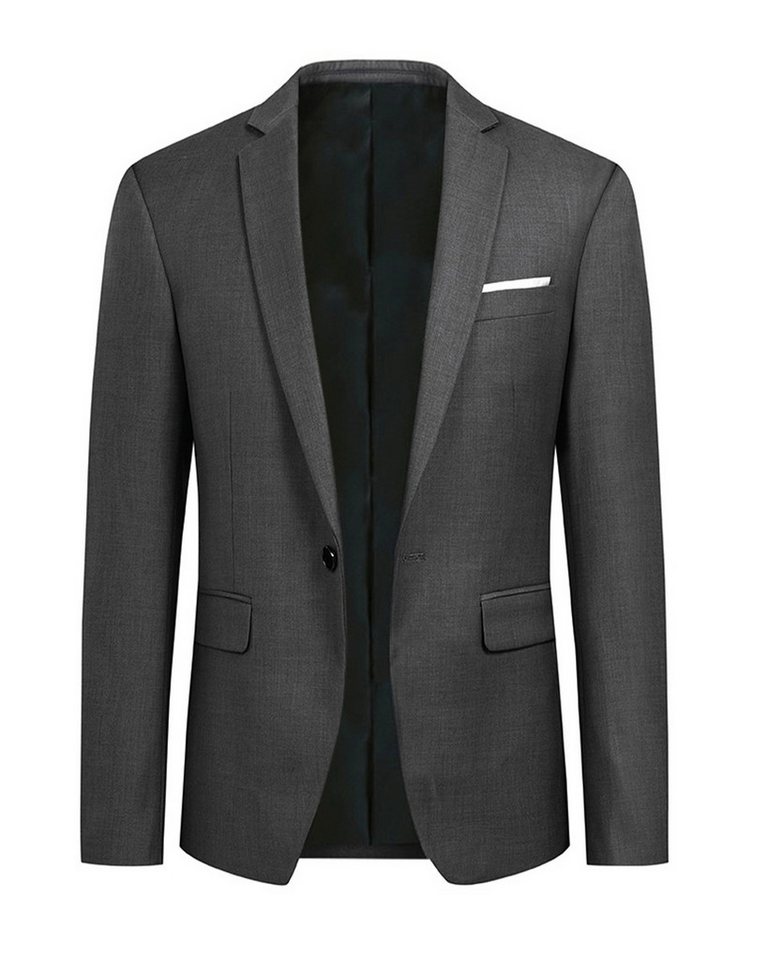 Allthemen Anzugsakko in klassischem Design Sakko mit einem Knopf von Allthemen