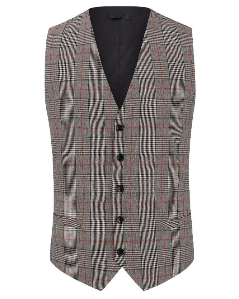 Allthemen Anzugweste mit Karomuster elegante Weste Karierte Hochzeitsweste von Allthemen