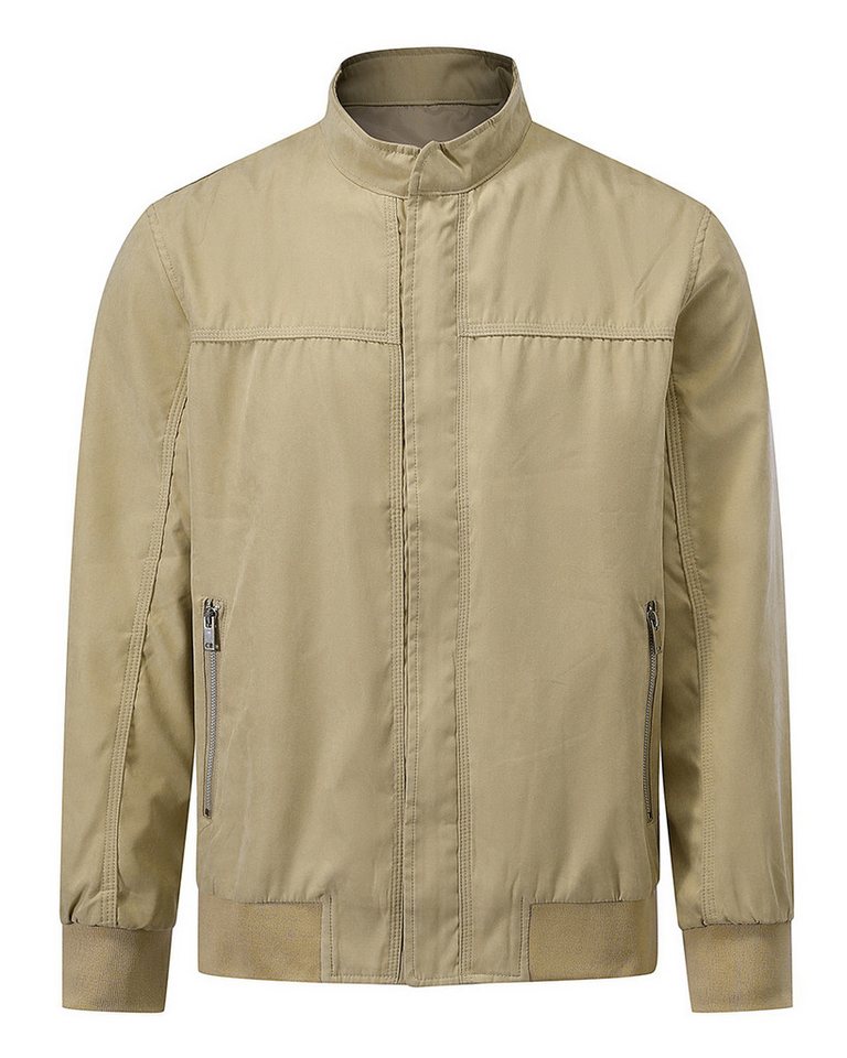Allthemen Bomberjacke mit Stehkragen leicht Übergangsjacke Herren Herbstjacke von Allthemen
