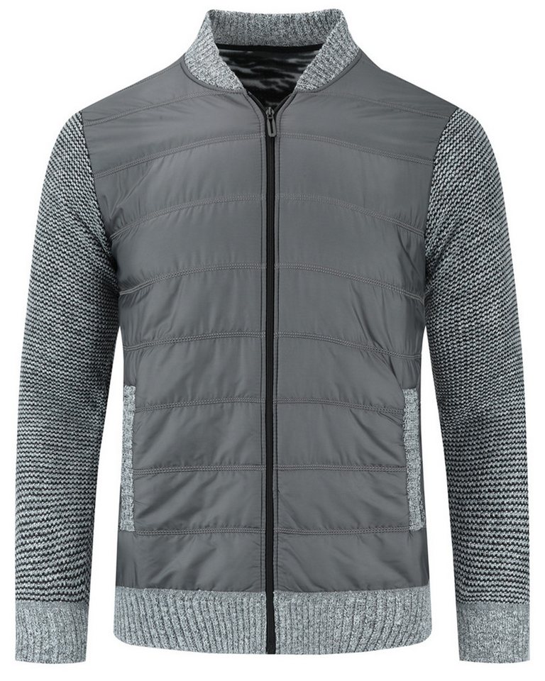 Allthemen Cardigan Herren Srtrickjacke Herbst Daunen Pullover Grobstrick Übergangsjacke von Allthemen