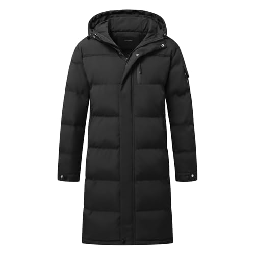 Allthemen Daunenmantel Herren Winter Lange Steppmantel mit Kapuze Warm Wintermantel Winterparka #866 Schwarz L Allthemen Daunenmantel Herren Winter Lange Steppmantel mit Kapuze Warm Wintermantel Winterparka #866 Schwarz L von Allthemen