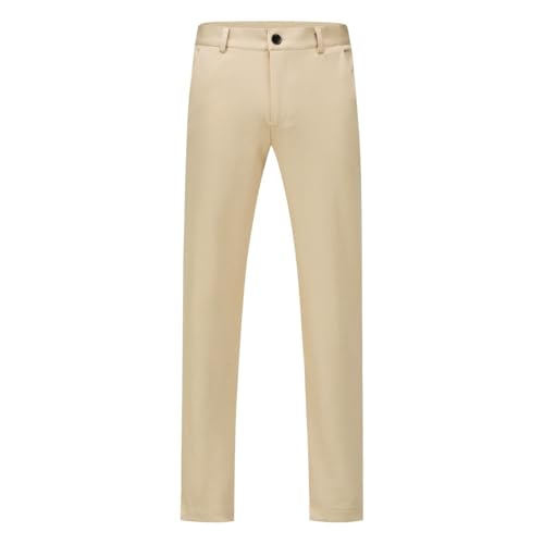 Allthemen Herren Anzughose Stretch Hose Straight Fit Golfhose Business Freizeithose Lang Elegant Khaki 3XL Allthemen Herren Anzughose Stretch Hose Straight Fit Golfhose Business Freizeithose Lang Elegant Khaki 3XL von Allthemen