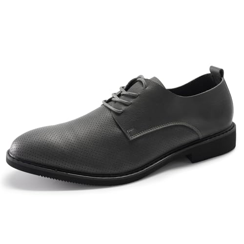 Allthemen Herren Schnürhalbschuhe Spitze Businessschuhe Atmungsaktiv Anzugschuhe Oxford Lederschuhe Elegant Grau 44 Allthemen Herren Schnürhalbschuhe Spitze Businessschuhe Atmungsaktiv Anzugschuhe Oxford Lederschuhe Elegant Grau 44 von Allthemen