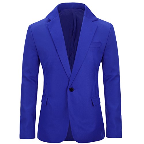 Allthemen Herren modisch Freizeit Blazer Dunkelblau L von Allthemen