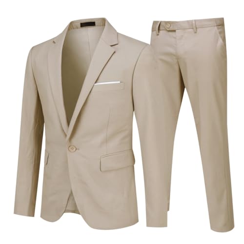 Allthemen Herrenanzug 2 Teilig Slim Fit Anzüge Business Hochzeitanzug für Männer Beige 3XL Allthemen Herrenanzug 2 Teilig Slim Fit Anzüge Business Hochzeitanzug für Männer Beige 3XL von Allthemen