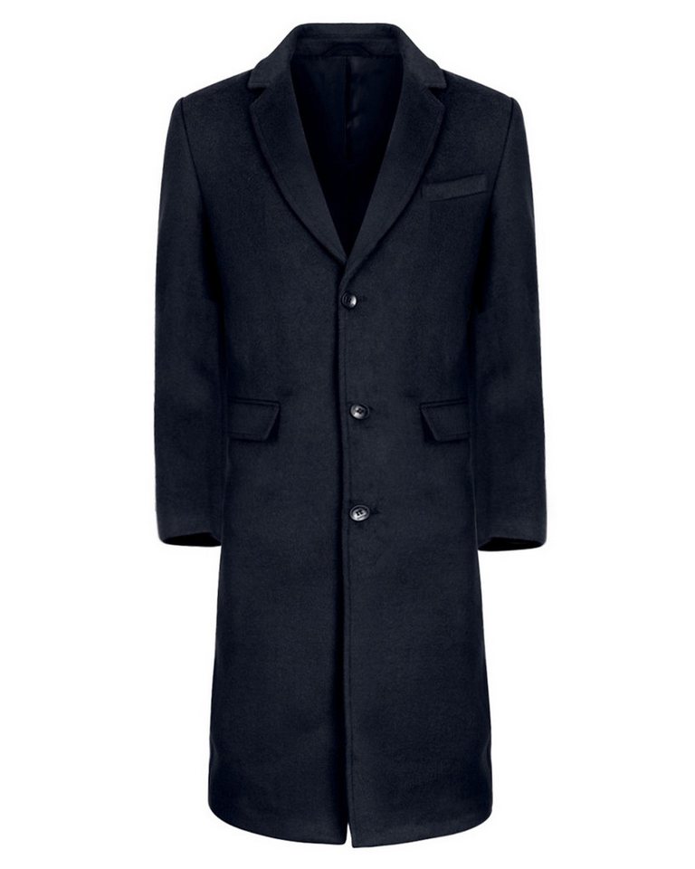 Allthemen Langmantel Herren Knielang Wollmantel Slim Fit Wintermantel von Allthemen