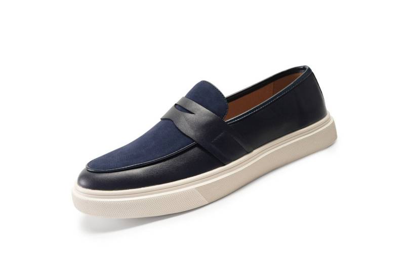 Allthemen Loafer mit Kontrastfarbe Slipper dicker Sohle Schlupfschuh von Allthemen