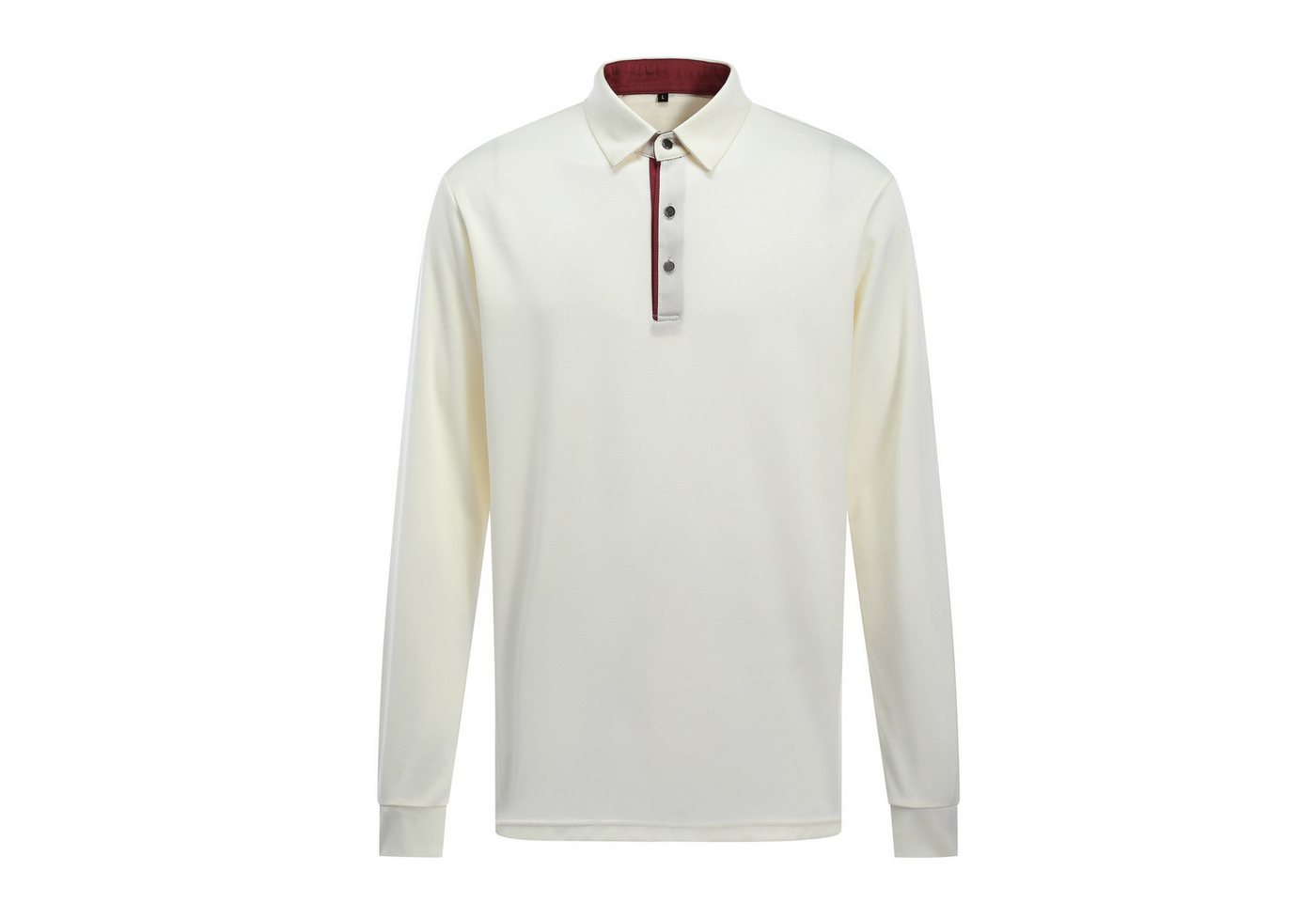 Allthemen Poloshirt Herren Langarm Polohemd mit Kontrastfarben von Allthemen