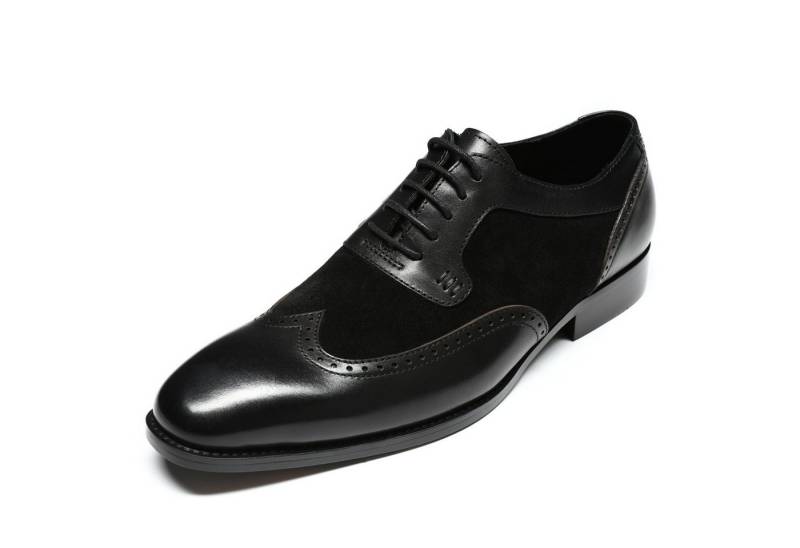 Allthemen Schnürschuh mit klassischer Ziernaht Anzugschuhe Herren Businessschuhe Glattleder von Allthemen