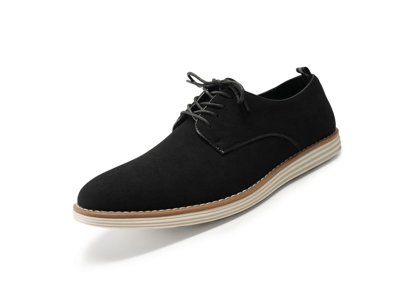 Allthemen Schnürschuh mit schlichten Ziernähten Freizeitschuh Herren lässige Businessschuhe von Allthemen