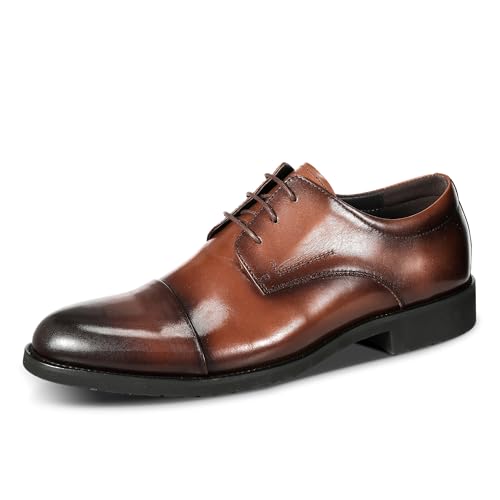 Allthemen Herren Anzugschuhe Leder Elegant Lederschuhe Business Halbschuhe Oxford Derby Schnürhalbschuhe Braun 42 Allthemen Herren Anzugschuhe Leder Elegant Lederschuhe Business Halbschuhe Oxford Derby Schnürhalbschuhe Braun 42 von Allthemen
