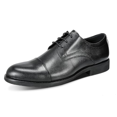 Allthemen Herren Anzugschuhe Leder Elegant Lederschuhe Business Halbschuhe Oxford Derby Schnürhalbschuhe Schwarz 44 von Allthemen