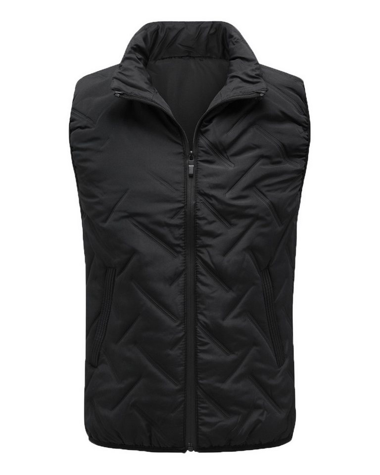 Allthemen Steppweste mit Stehkragen Herren Winterweste warme Outdoorweste Ärmellose Jacke von Allthemen