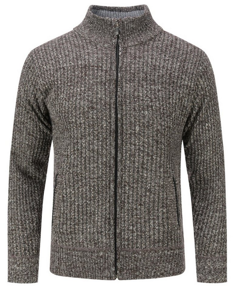 Allthemen Strickjacke mit Stehkragen Herren klassischer Cardigan von Allthemen