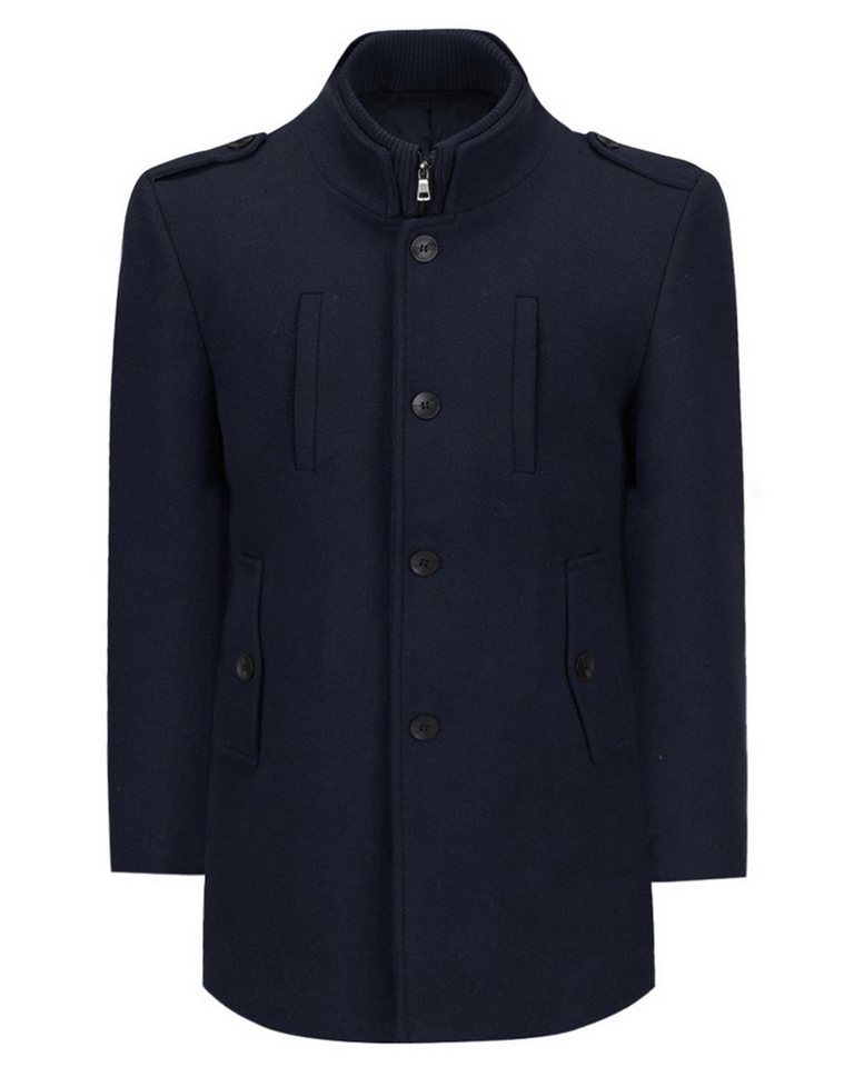 Allthemen Wollmantel Herren Kurzer Wintermantel mit abnehmbarem Innenfutter von Allthemen