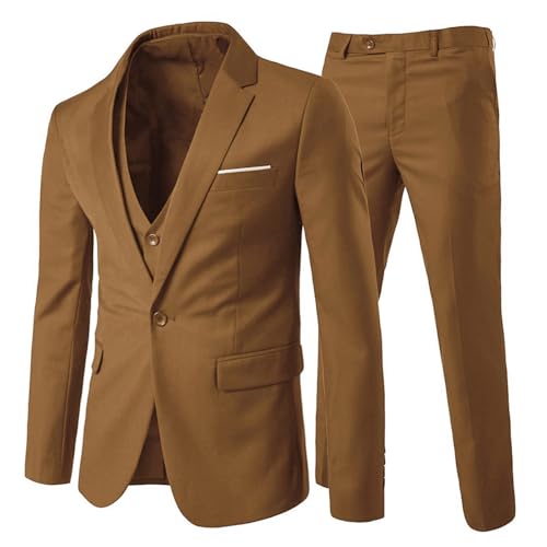 Anzug Herren Slim Fit 3 Teilig Anzüge Herrenanzug Sakko Hochzeit Business Kaffee L Anzug Herren Slim Fit 3 Teilig Anzüge Herrenanzug Sakko Hochzeit Business Kaffee L von Allthemen
