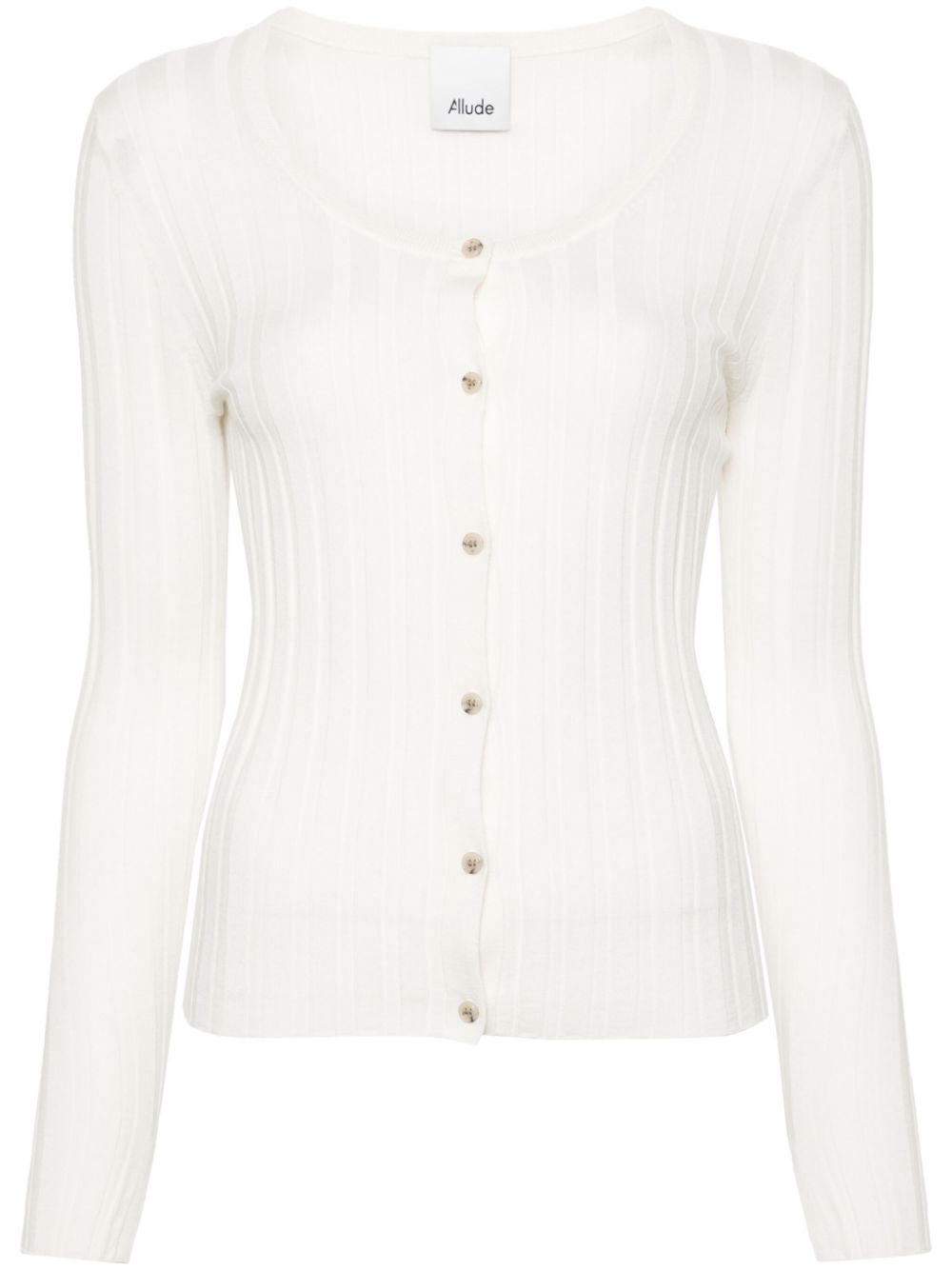 Allude Gerippter Cardigan - Nude von Allude