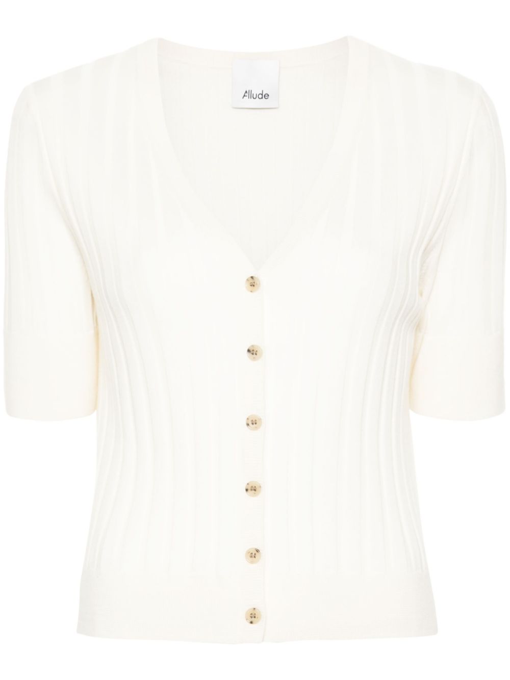 Allude Gerippter Cardigan - Nude von Allude