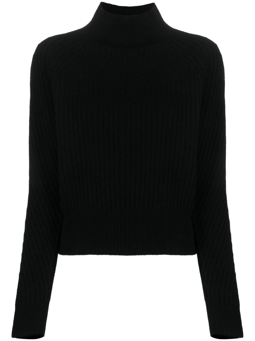 Allude Gerippter Kaschmirpullover - Schwarz von Allude