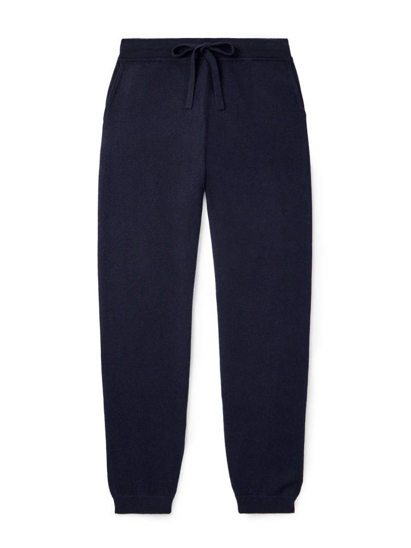 Allude - Tapered Wool and Cashmere-Blend Sweatpants - Men - Blue - XXL von Allude