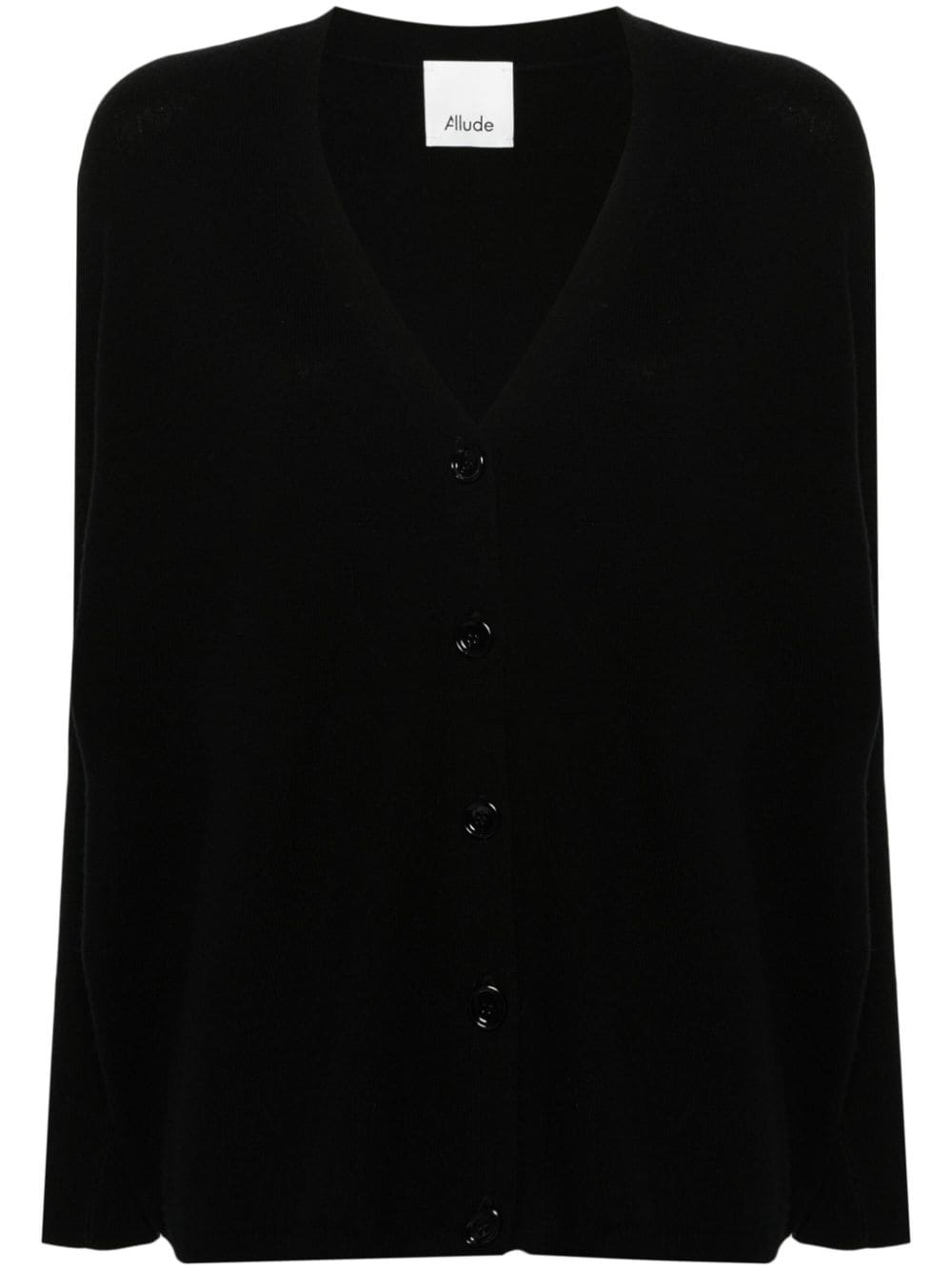 Allude Cardigan mit V-Ausschnitt - Schwarz von Allude