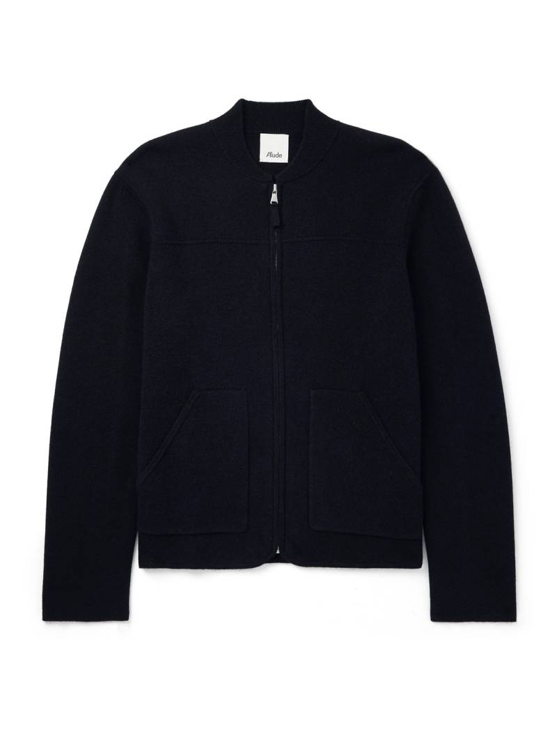 Allude - Virgin Wool and Cashmere-Blend Bomber Jacket - Men - Blue - XXL von Allude