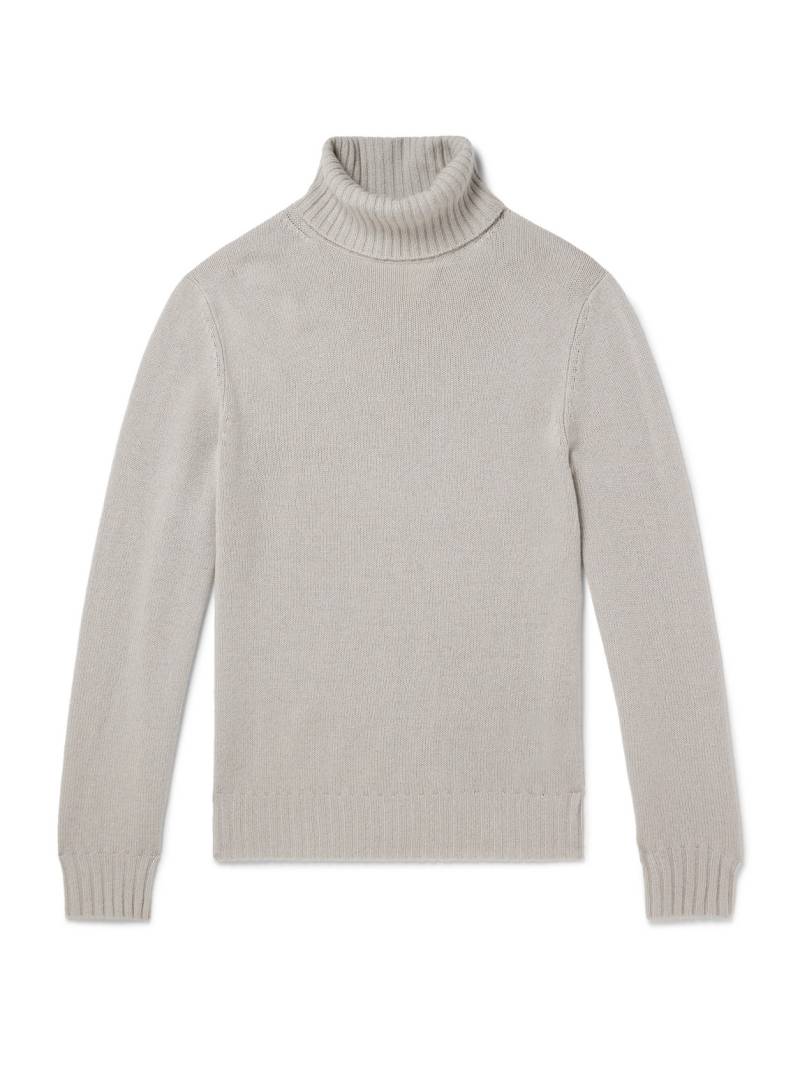 Allude - Virgin Wool and Cashmere-Blend Rollneck Sweater - Men - Neutrals - M von Allude