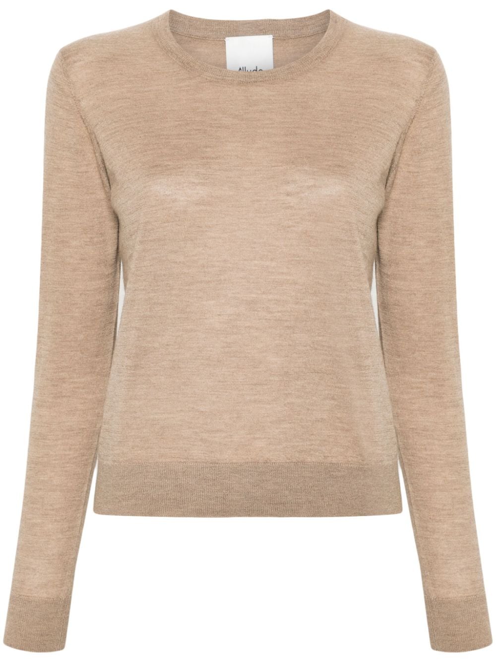 Allude Kaschmirpullover mit rundem Ausschnitt - Braun von Allude