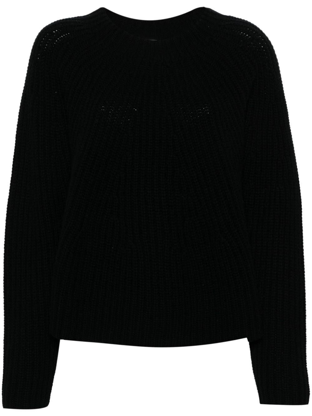 Allude Pullover mit Rundhalsausschnitt - Schwarz von Allude