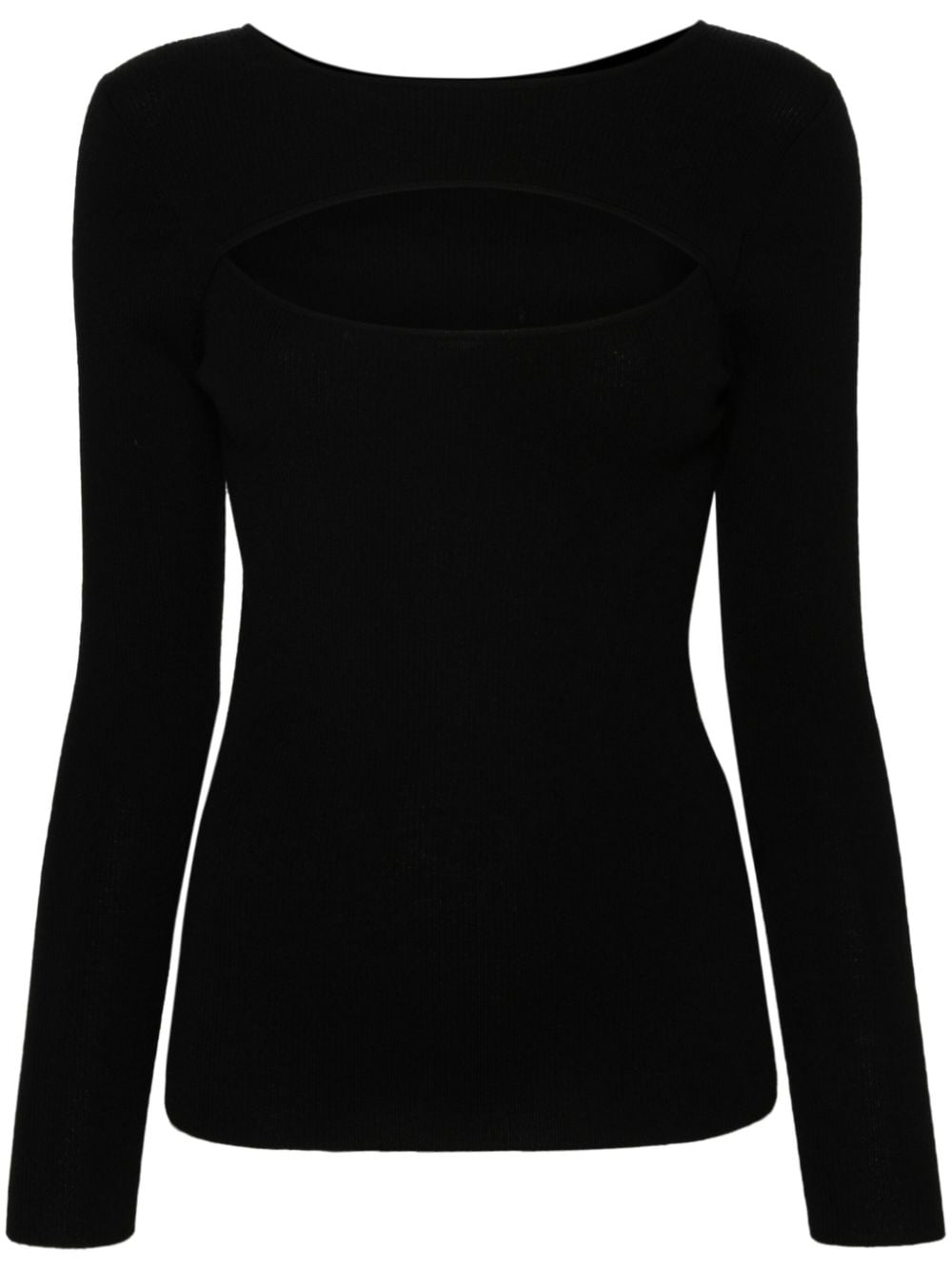 Allude Pullover mit Cut-Outs - Schwarz von Allude