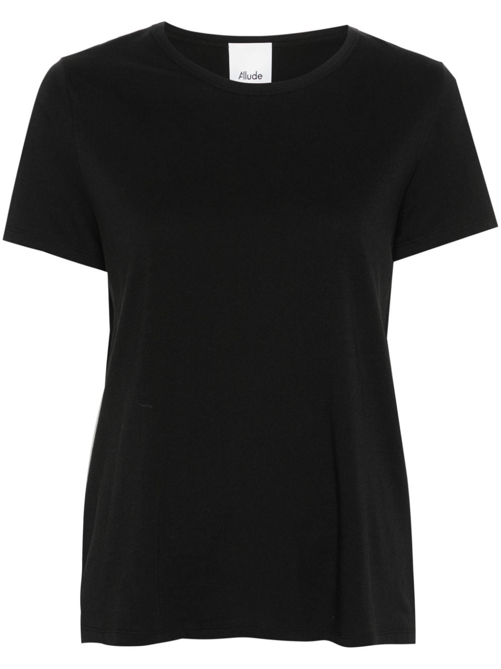 Allude T-Shirt aus Baumwolljersey - Schwarz von Allude