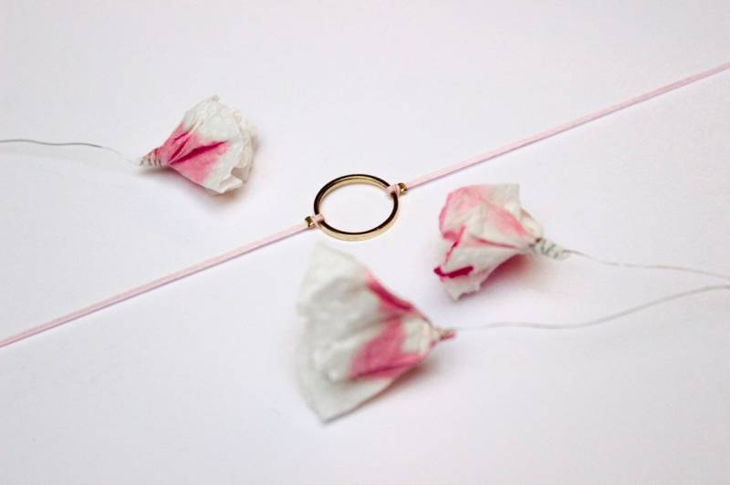 22K Gold Unity Bracelet - Vergoldet Messing Minimalistic Chic Circle von AlluresShop