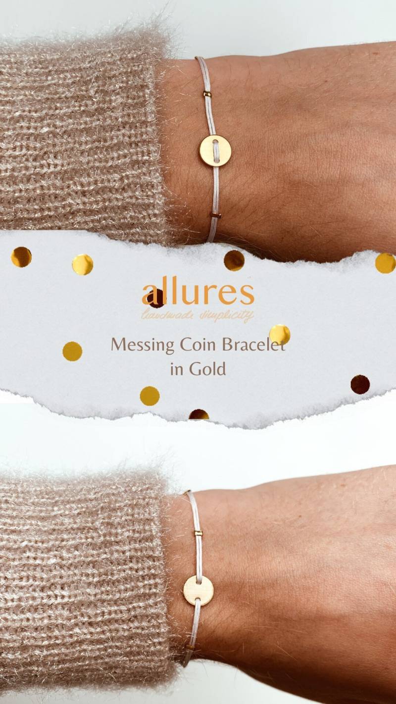 Messing Coin Bracelet von AlluresShop