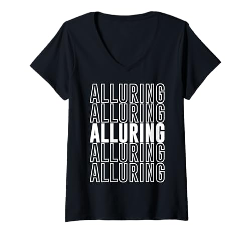 Damen Verführerisch T-Shirt mit V-Ausschnitt von Alluring Apparel