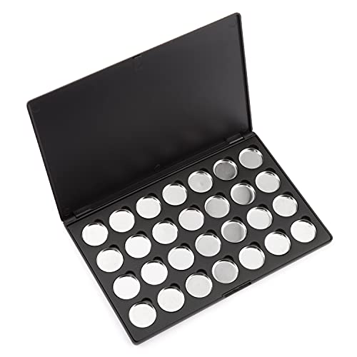 Allwon Leere Magnetische Lidschatten-Make-up-Palette mit 28 Stück 26mm runden Metallpfannen von Allwon