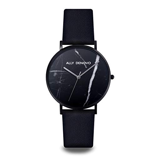 Ally Denovo Carrara Marble Unisexuhr mit Lederband Analog Edelstahl AM5010.3 Ally Denovo Carrara Marble Unisexuhr mit Lederband Analog Edelstahl AM5010.3 von Ally Denovo