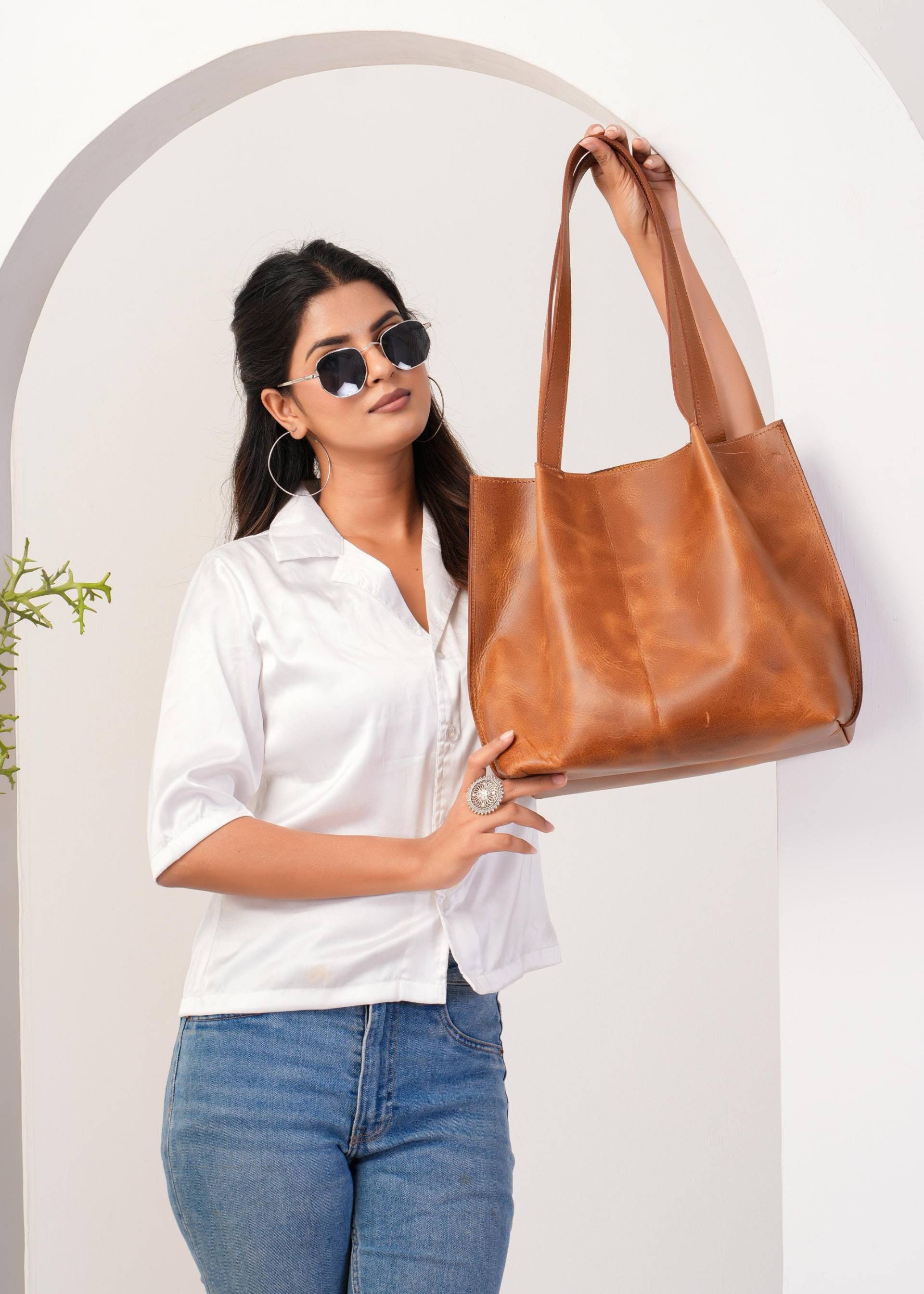 Extra Große Einkaufstasche Leder Tragetasche Frau Tote Umhängetasche Reisetasche Weihnachtsgeschenk Für Ihren Urlaub von AllyHands