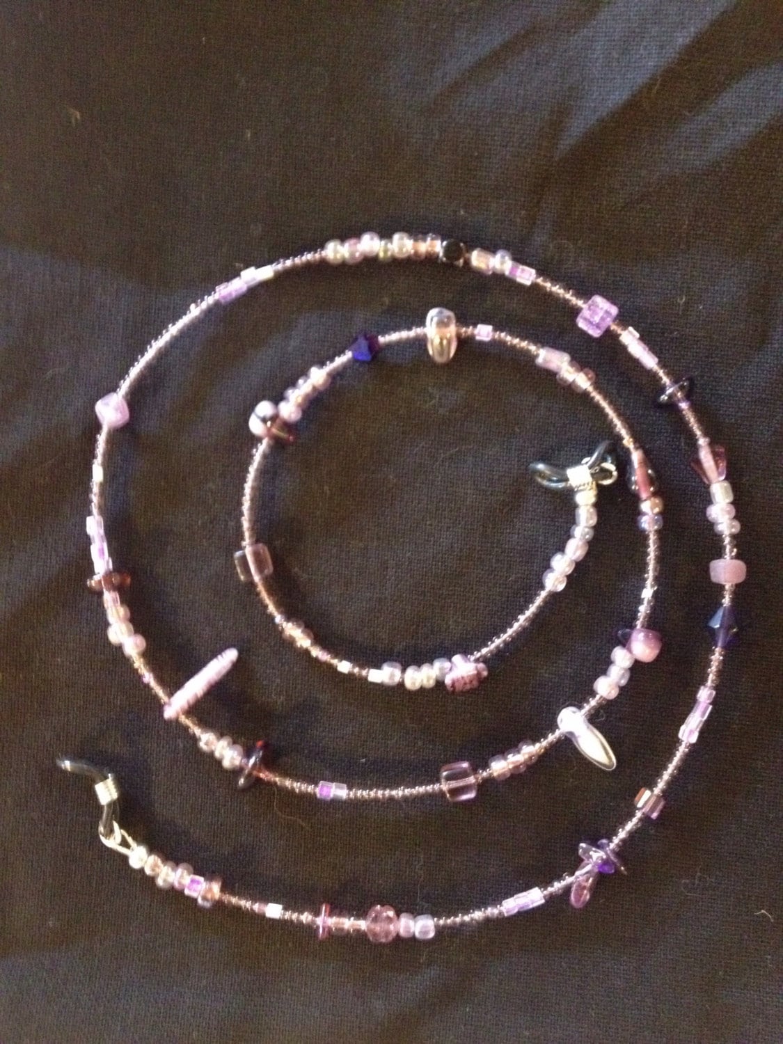 Handgemachte Multi Color Perlen Auge Glas Lanyard, Schlüsselband Für Brillen Color, Farbe Hand Made von AllyMadeIt
