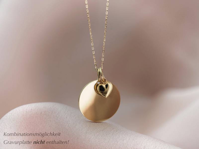 Add-On Mini Herz Anhänger Vergoldet 925Er Sterling Silber - Ohne Kette von AllysLoverys