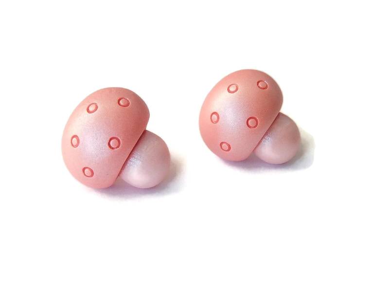 Rote Pilzohrringe, Pilz Ohrstecker, Fliegenpilze von Allysin