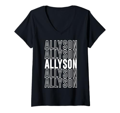 Damen Allyson T-Shirt mit V-Ausschnitt Damen Allyson T-Shirt mit V-Ausschnitt von Allyson Apparel