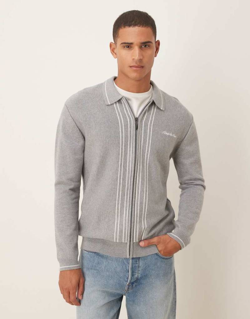 Alma De Ace - Zela - Strickjacke in Dunkelgrau von Alma De Ace