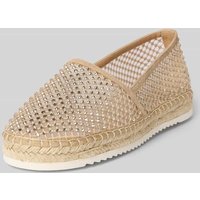 ALMA EN PENA Espadrilles mit Strasssteinbesatz in Sand, Größe 38 von Alma en Pena