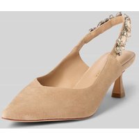 ALMA EN PENA Pumps mit Ziersteinbesatz in Sand, Größe 39 von Alma en Pena