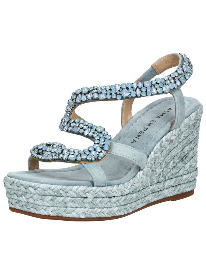 Alma en Pena ALMA EN PENA Sandalen Leder/Textil Keilsandalette von Alma en Pena