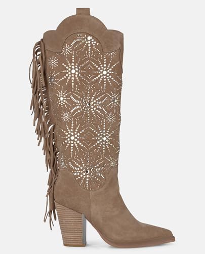 Alma en Pena. Damen High Heel Boots, Graubraun, 35 EU von Alma en Pena