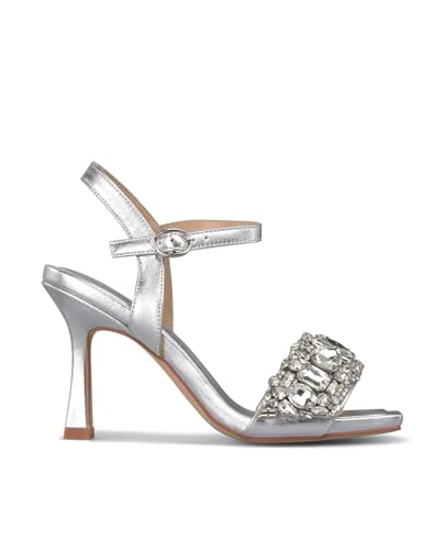 Alma en Pena. Damensandalen mit Absatz., silber, 38 EU Alma en Pena. Damensandalen mit Absatz., silber, 38 EU von Alma en Pena