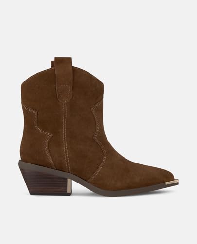 Alma en Pena. Flache Stiefeletten für Damen., Camel, 38 EU von Alma en Pena