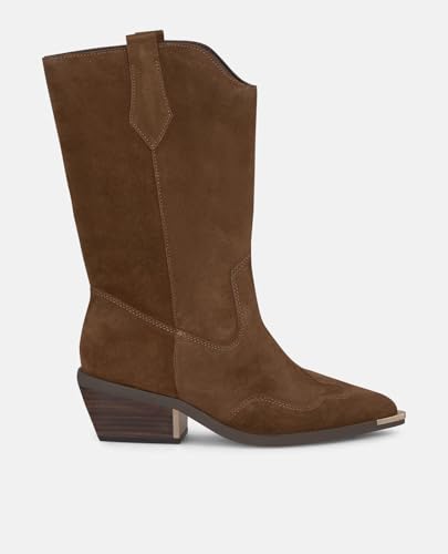 Alma en Pena. Flache Stiefeletten für Damen., Camel, 39 EU von Alma en Pena