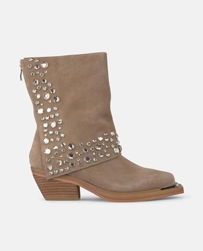 Alma en Pena. Flache Stiefeletten für Damen., Graubraun, 36 EU von Alma en Pena